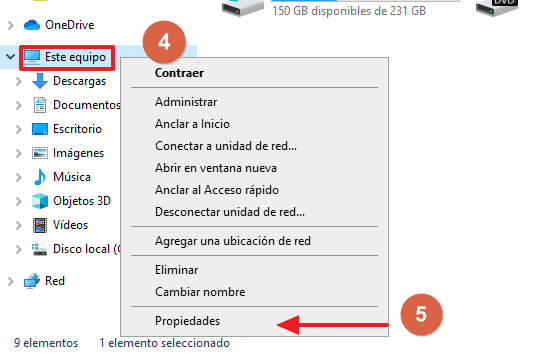Cómo saber cuantos bits tiene mi PC mediante las propiedades del Sitema paso 4, 5