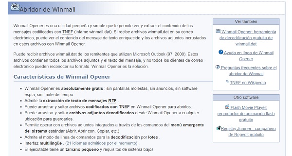 Cómo abrir los archivos WinMail.dat con Winmail Opener