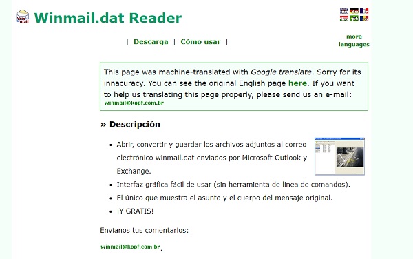 Cómo abrir los archivos WinMail.dat con Winmail.dat Reader