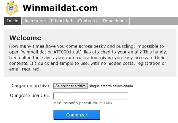 Cómo abrir los archivos WinMail.dat con Winmaildat