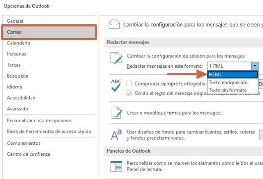 Cómo dejar de enviar archivos winmail.dat desde Outlook paso 4