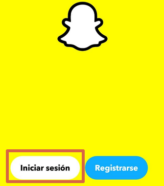 Cómo recuperar cuenta de Snapchat desde la app paso 1