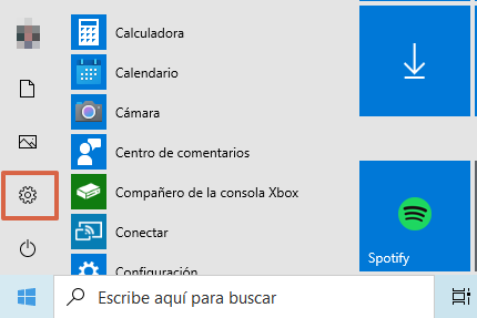Cómo ajustar el brillo de la PC en Windows 10 desde las configuraciones paso 1