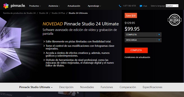 Pinnacle Studio 24 como programa para hacer o editar videos
