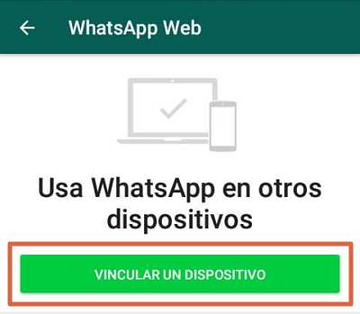 Vincular cuenta con código QR para iniciar sesión en WhatsApp Desktop o Web paso 2