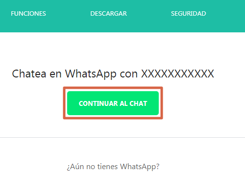 Enviar mensajes en WhatsApp sin registrar el contacto paso 3