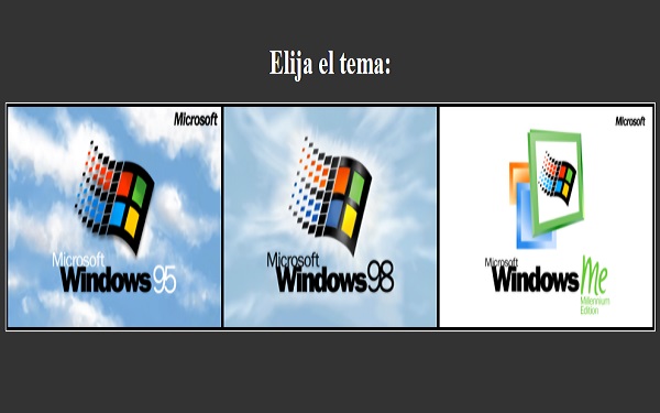 EmuOS. Windows 95, 98 o ME en tu navegador