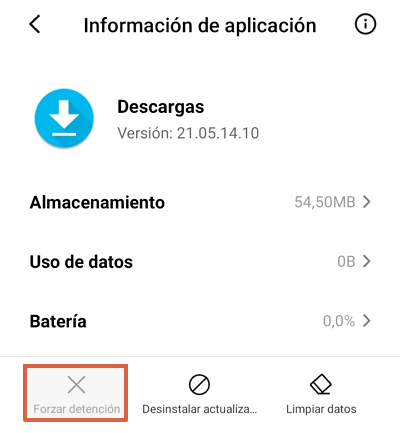 Google Play Store se detuvo causas y soluciones. Qué hacer si sale el error Google Play se ha detenido. Detener aplicaciones en descarga. Paso 2