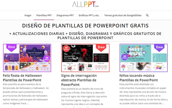Sitios web para descargar plantillas de PowerPoint. Free PowerPoint Templates Design