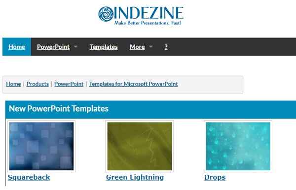 Sitios web para descargar plantillas de PowerPoint. Indezine