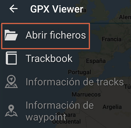Cómo abrir archivos GPX (.gpx) en Android usando GPX Viewer paso 3