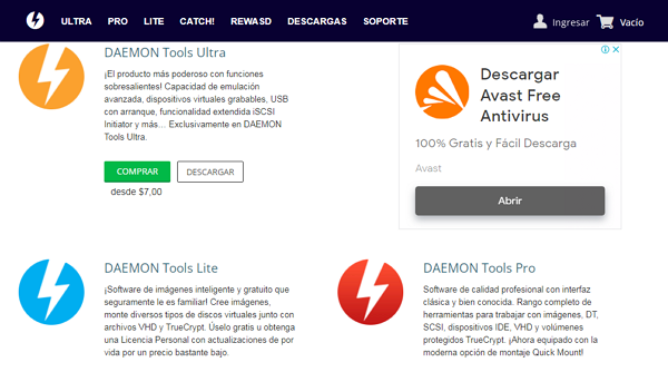 Cómo abrir archivos IMG (.img) - Con Daemon Tools