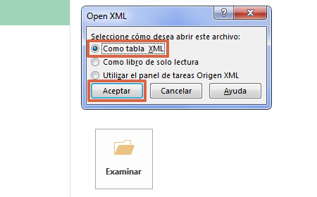 Cómo abrir archivos XML con Excel paso 4