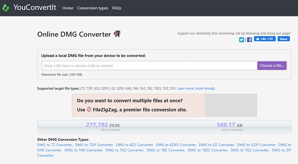 Cómo convertir archivos DMG con YouConvertlt