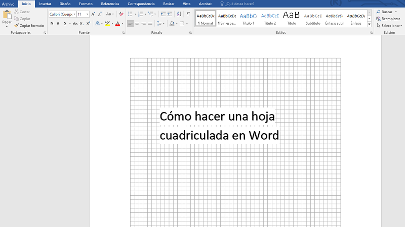 Cómo hacer una hoja cuadriculada en Word para imprimir