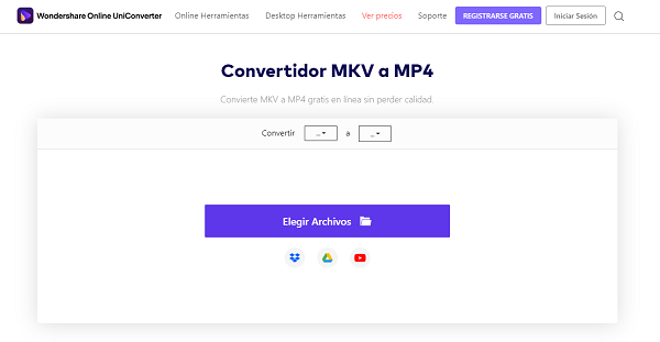 Wondershare UniConverter para convertir MKV a otros formatos